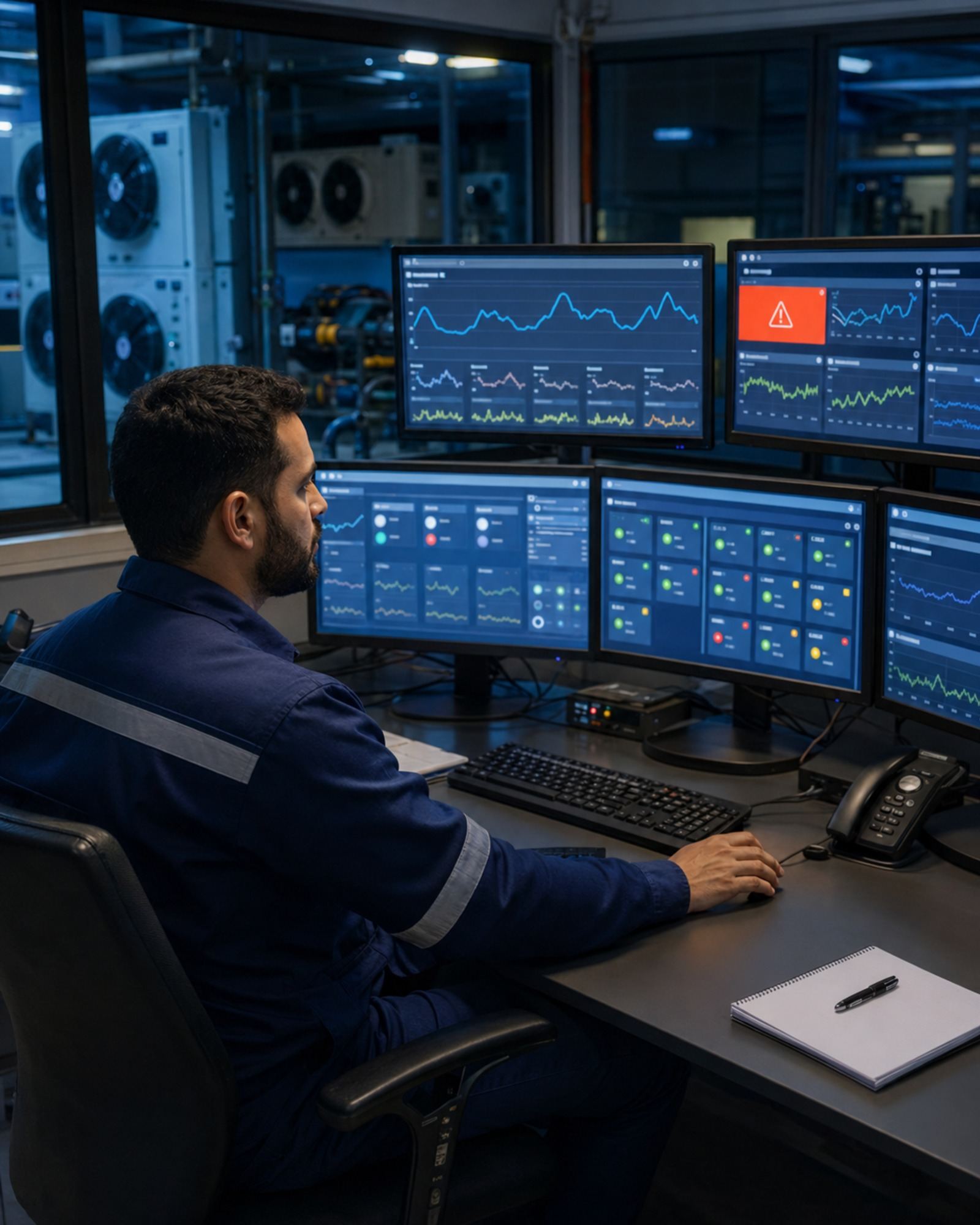 Monitoramento de refrigeração 24 horas